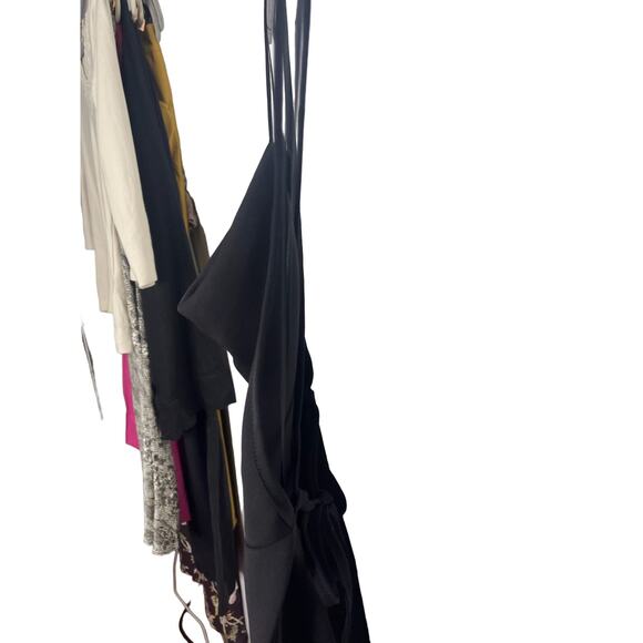 Amanda Uprichard Janet Jumpsuit Overall with Tie Back Black Solid Size XS - Picture 11 of 13